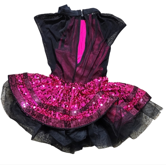 Weissman Showtime Bad At Love Pink and Black Dance Costume Size IC Style # 12052 - Picture 4 of 7